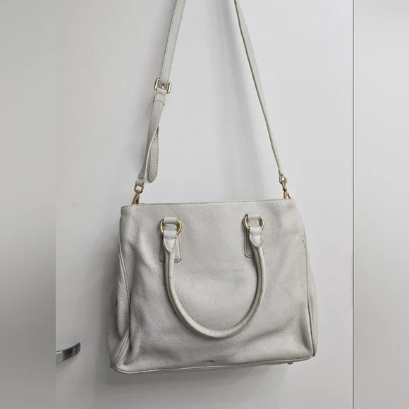 Prada White Leather Women's Bag - Picture 6 of 16